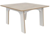 Keukenhof  peuter tafel  L80 x B80 x H48 cm Wit, decor blad naar keuze Tangara Groothandel voor Kinderopvang inrichtingen1